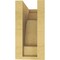 Ekena Millwork 4"W x 8"D x 8"H Classic Mediterranean Rough Cedar Woodgrain TimberThane Corbel, Primed Tan CORUR04X08X08MEDRCPR - alternate 2